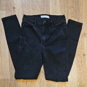 Garage Women's Dark Black Skinny Jeans